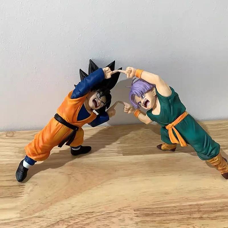Dragon Ball Son Goten & Trunks Fusion Pose PVC Figure Set Collectible Model Toys Ornament