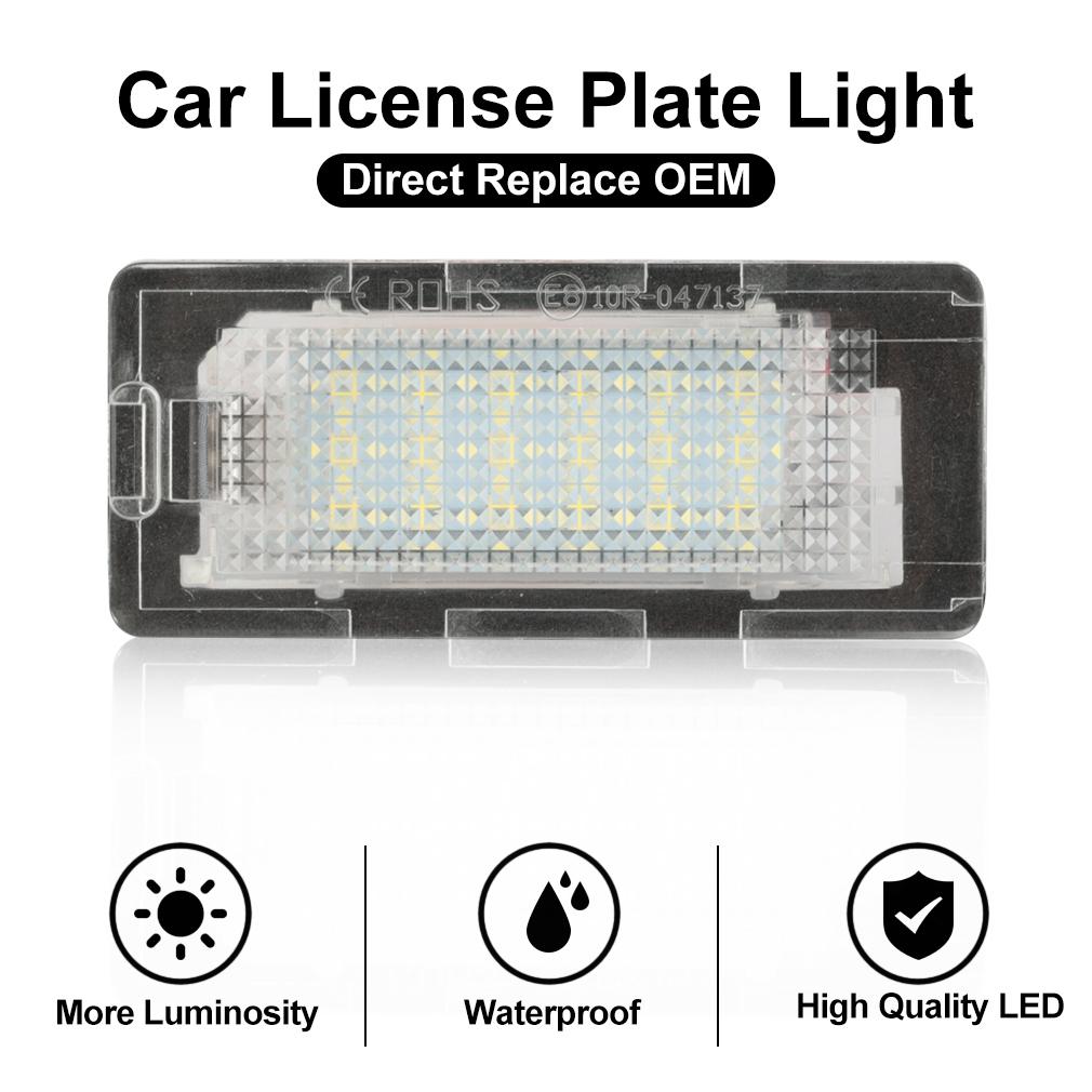 2 Stück LED Kennzeichenleuchten für VW Golf VI Plus Jetta VI Passat 3C B6 B7 Polo 6R Touran 1T Kennzeichenleuchten CanBus Fehlerfrei