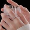Starry Sky Knotted Frosted Ring: Women’s Light Luxury Index Finger Accessory, Summer 2023 Design