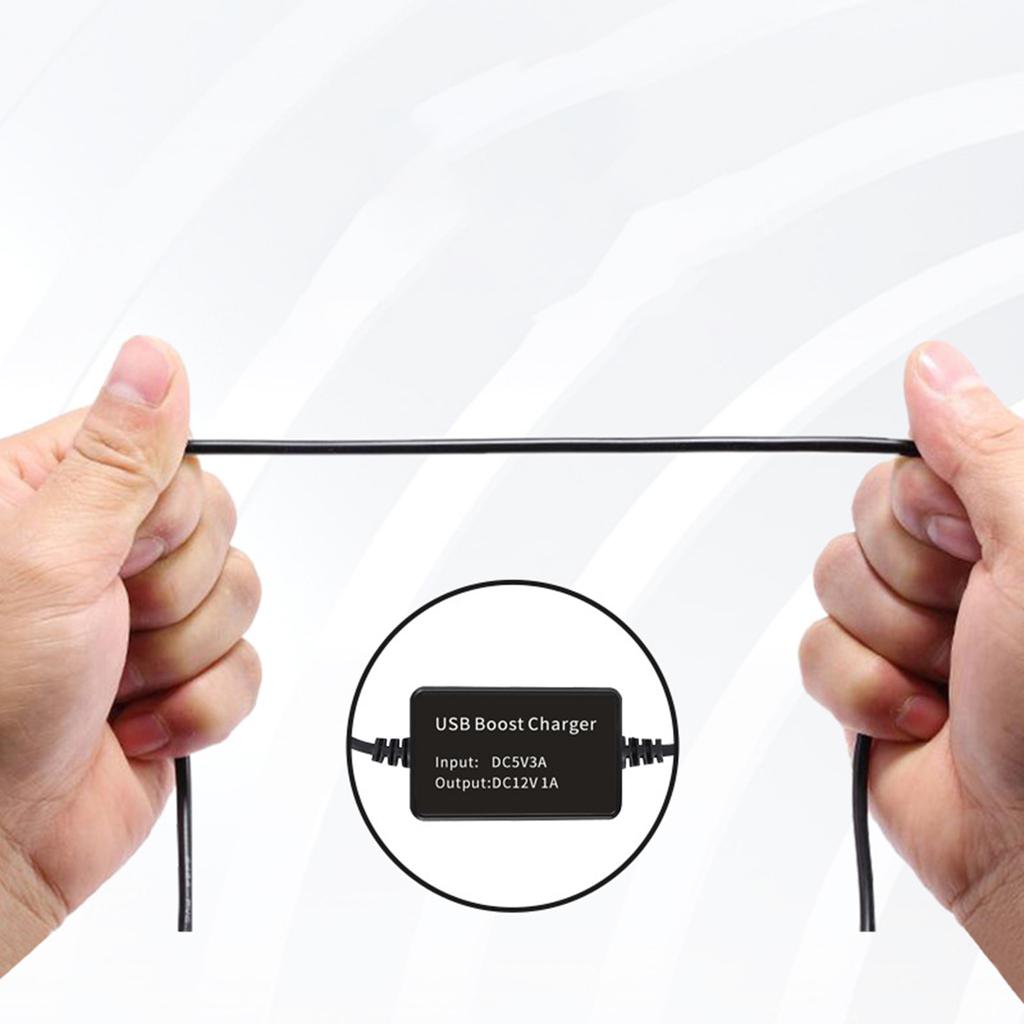 USB 5V Boost to 12V Step Up Cable Module Voltages Converters 2.1x5.5mm Connectors for Camera routers Table lamp
