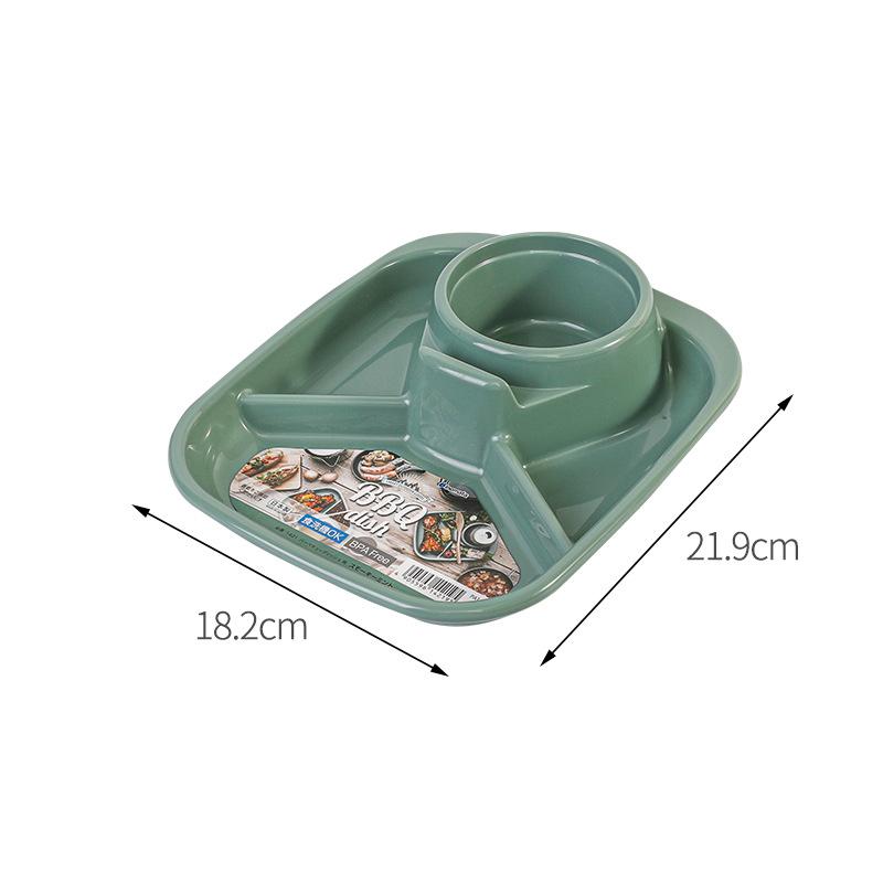 Talerze z 4 przegródkami na jedzenie dla dzieci, dzieci, obiad, taca na owoce, pudełko na przekąski, zestaw naczyń stołowych, talerz z przegródkami, naczynia do serwowania, sałatka