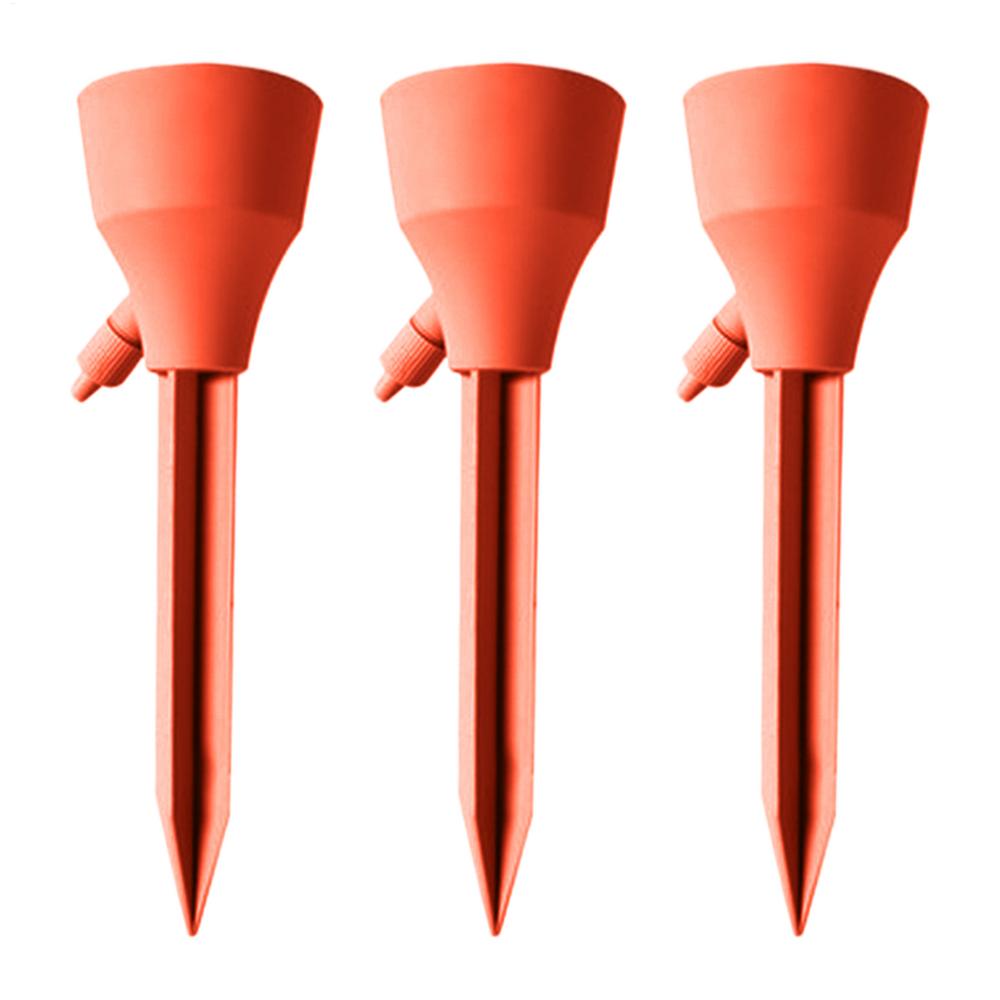 Automatic Plant Watering Spikes 3 pcs Self Watering Devices with Control Valve for Potted Plants Garden Patio Vacation Home Care