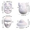 White DIY Blank Paintable Mask Blank Costume Mask DIY Full Face Mask Paintable