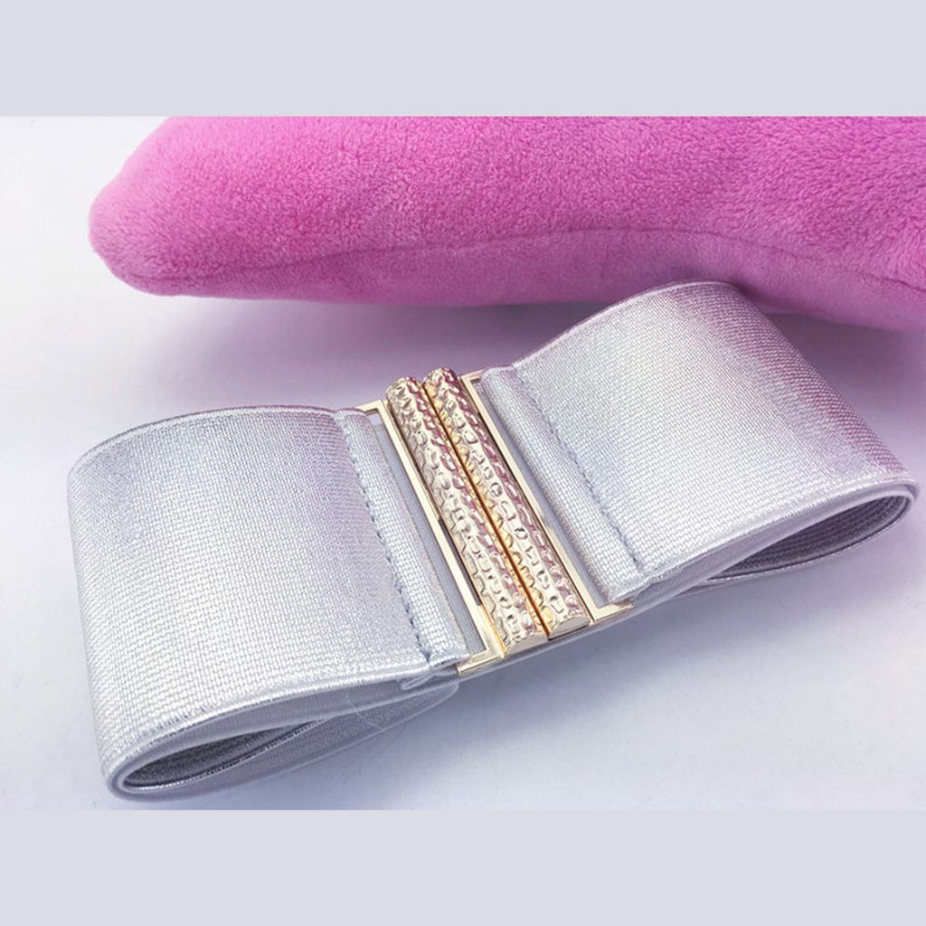 2pcs Elastic Stretch Wide Waist Belt Fashionable Women Waistband Adjustable Belt for Parties and Event