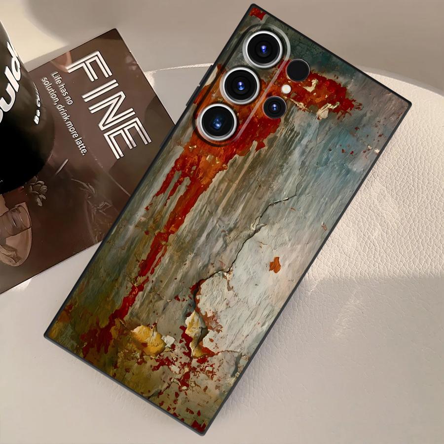 

Чехол Funda для телефона Samsung Galaxy S21 S25 Ultra S9 S20 S22 S23 FE S24 Plus Ретро Следы ржавчины Galaxy S21 FE 5G