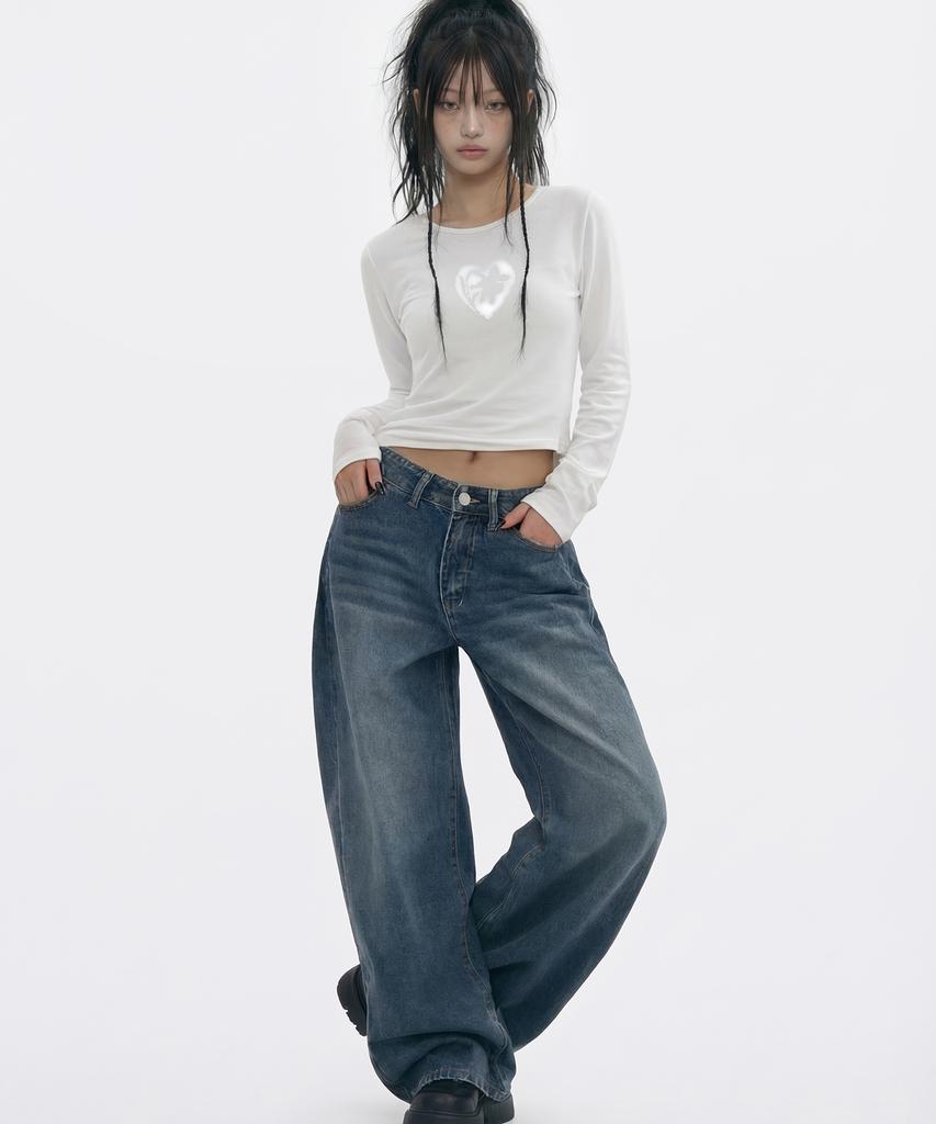 GRAVER [Woman] Wither U-Neck Long Sleeve_2 Colors