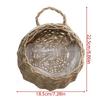 Panier à Fleurs en Osier Rotin Fait Main Suspendu au Mur Pour Jardin Plante Grimpante Pot Support de Plantes Décoration Intérieure Jardinière Murale