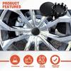 4Pcs Outer 54MM Rim Hub Caps Dust-proof Wheel Badge Covers Wheel Center Caps  Auto Accessories
