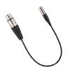 Mini XLR 3pin Male to XLR 3pin Female Aluminum Foil Shielded Copper Wire Audio Cable