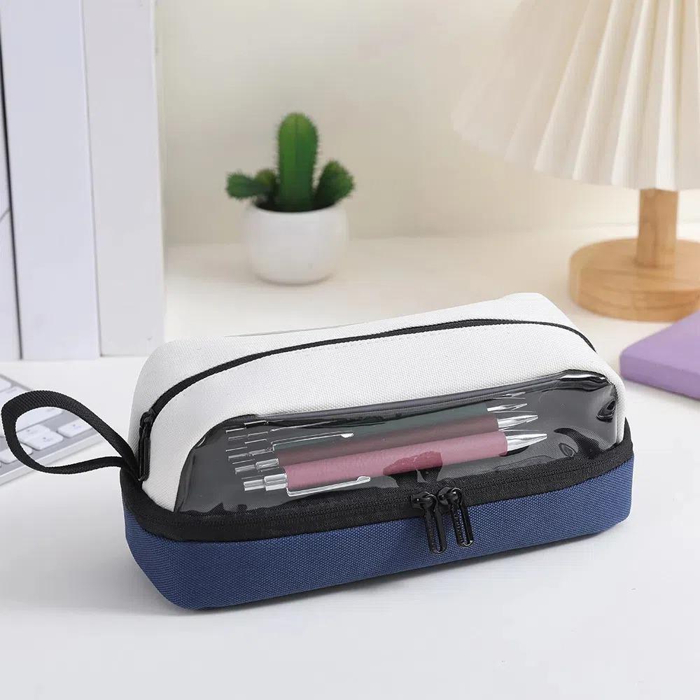 Schlamperetui mit großer Kapazität, mehrschichtiges Federmäppchen, Persönlichkeits-Stiftetasche, Unterschrift