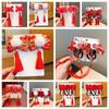 Hair Accessories Children New Year Hairpin Hanfu Headdress Red Bow Hair Clip  Children