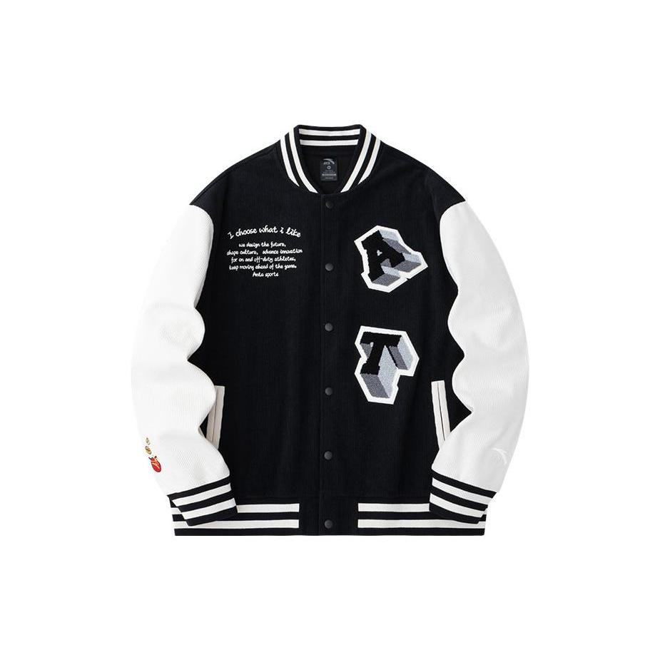 Anta Life Collection Baseball Jacket Unisex Basic Black/Duck Down White 952418714-2 2XL