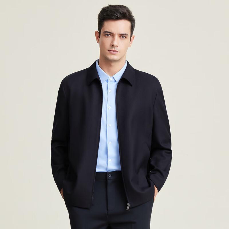 MONTAGUT Men's Business Casual Wool Cashmere Blend Jacket