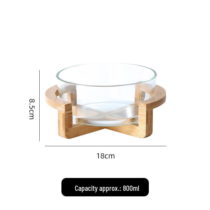 Nordic Heat-Resistant Glass Bowl - Creative Round Salad & Fruit Serving Dish