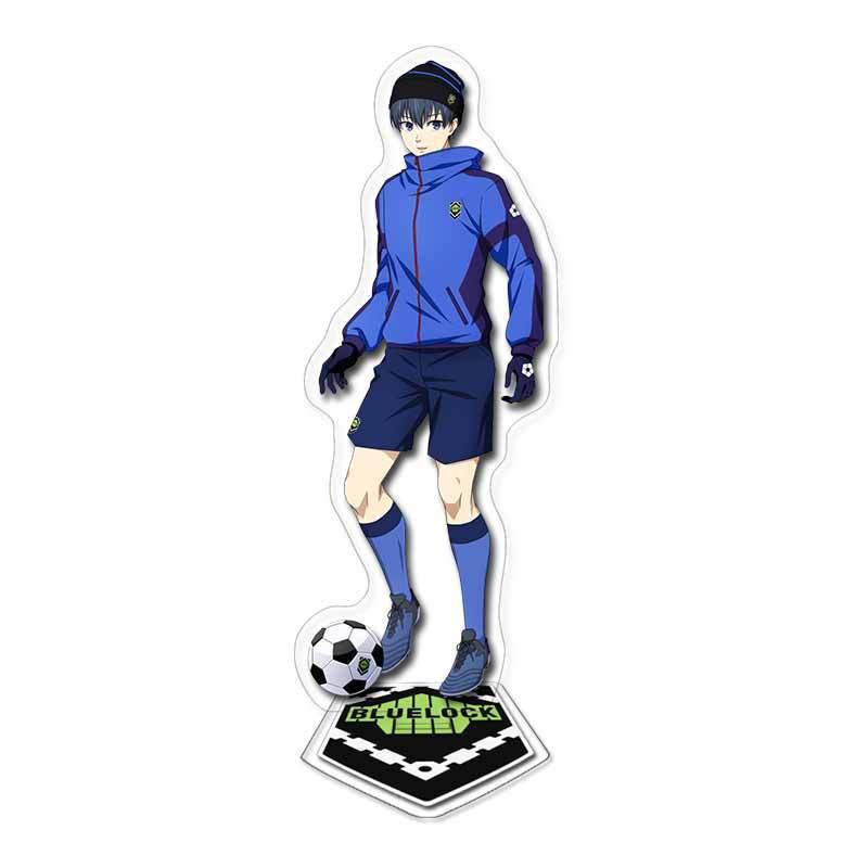 Blue Prison-themed Acrylic Double-layered Standee Anime Display Collectible
