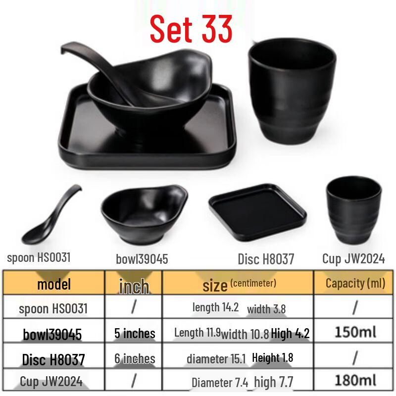 Qianxing Melamine Dining Set