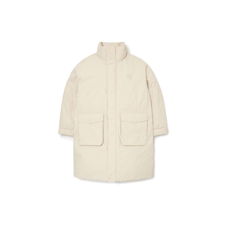 MLB Base Logo Down Jackets Unisex White Stand Collar Moderate Other 3ADJJ0116-50BGL XL