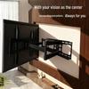 Rotating Retractable TV Wall Mount for 32-80 Inch LCD Monitors
