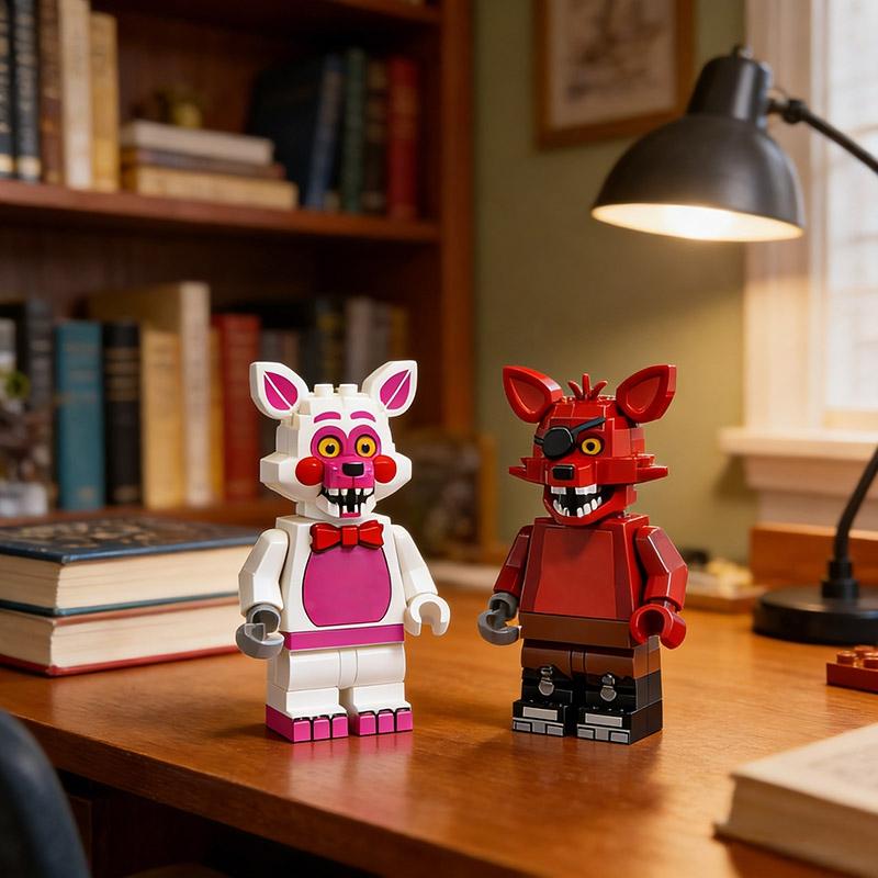 Cartoon Bonnie Bär Kaninchen Spiel Schreibtisch Ornament Freddy Bonnie Figur Tisch Freddy Fazbear Spielzeug Schreibtischzubehör Partygeschenke