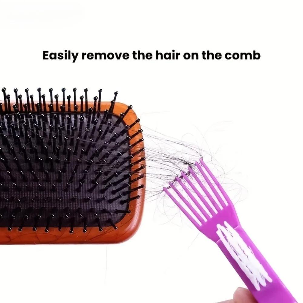 Klaue Klaue Kante Reinigungsgerät Lockenkamm 2-in-1 Kamm Reinigungsbürste Geeignet Luftkissenkämme Reiniger Beauty Haarbürste Spaltkratzer