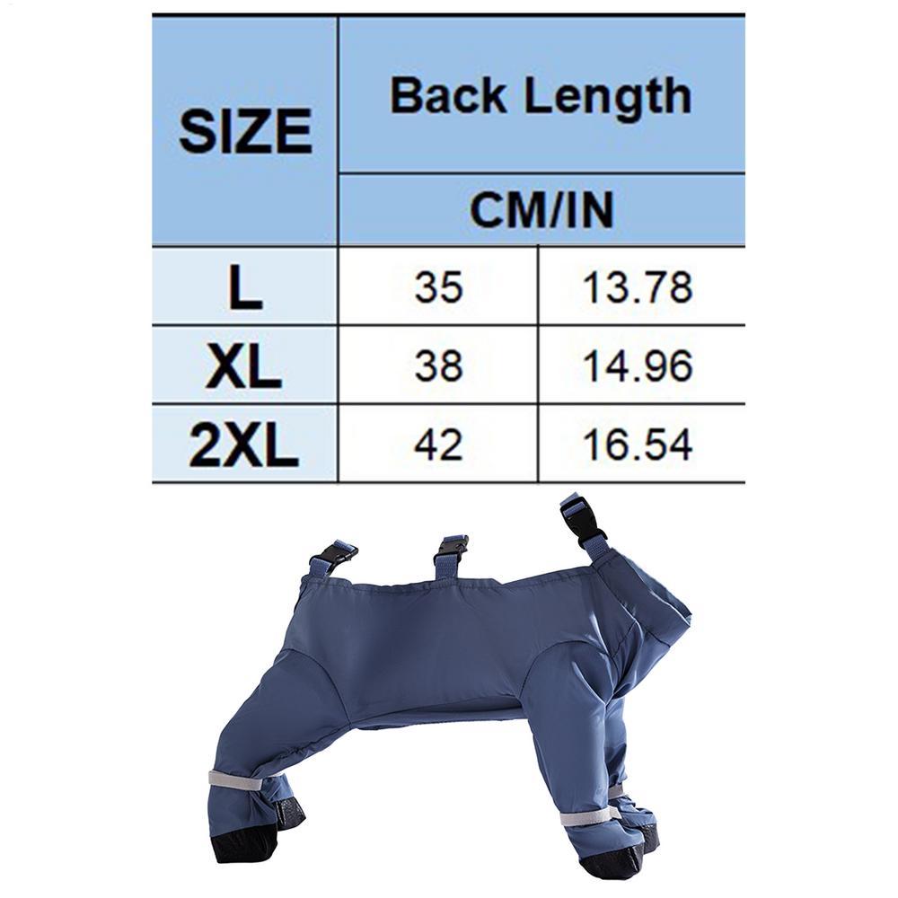 Dog Suspender Boots Adjustable Dog Boots Pet Shoes Dirty-Proof Anti-Fall Boots Anti-Slip & Fall Waterproof Soft Dog Shoes L синий