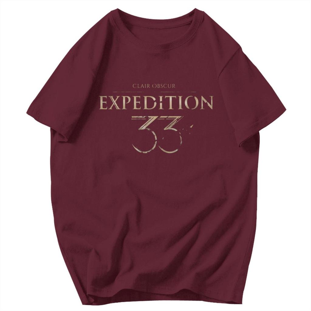 Men T Shirt Clair Obscur Expedition 33 Video Game Idea Y2K Graphic Tees Unisex Clothing T Shirts