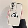 Cute Panda Phone Case for Galaxy A12 A13 A14 4G 5G A13 A22 5G A23 4G 5G A24 4G A32 4G 5G A33 5G A34 5G Matte