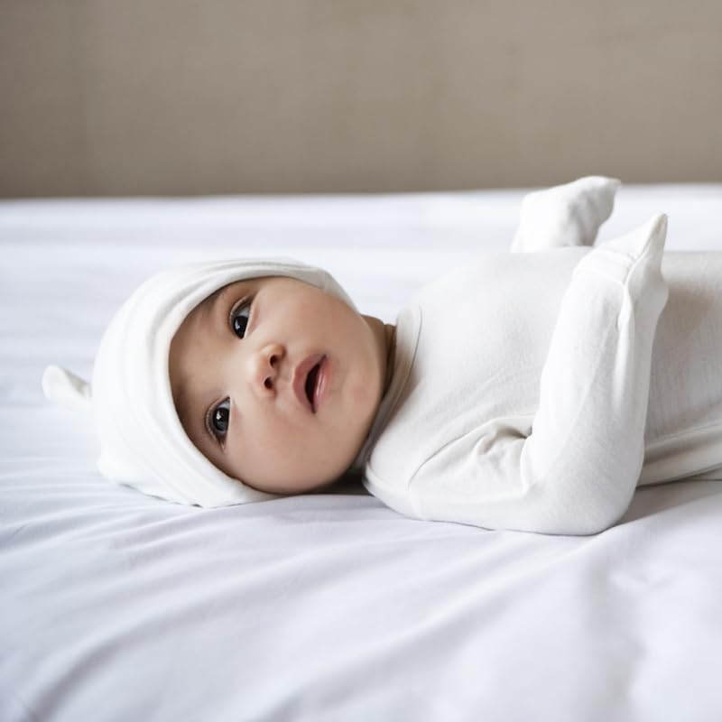 [Kickee Pants] Layette Knot Gown Set (Natural) Newborn Layette Knot Gown Set (Natural) Sleeper Baby Sleeper Summer Sleeper Baby Newborn Baby Shower