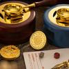 Wedding Invitations Cards Sealing Wax Stamps Set Solid Wood Vintage Wax Seal Stamp Heating Stove Kit Envelopes Gift Packing