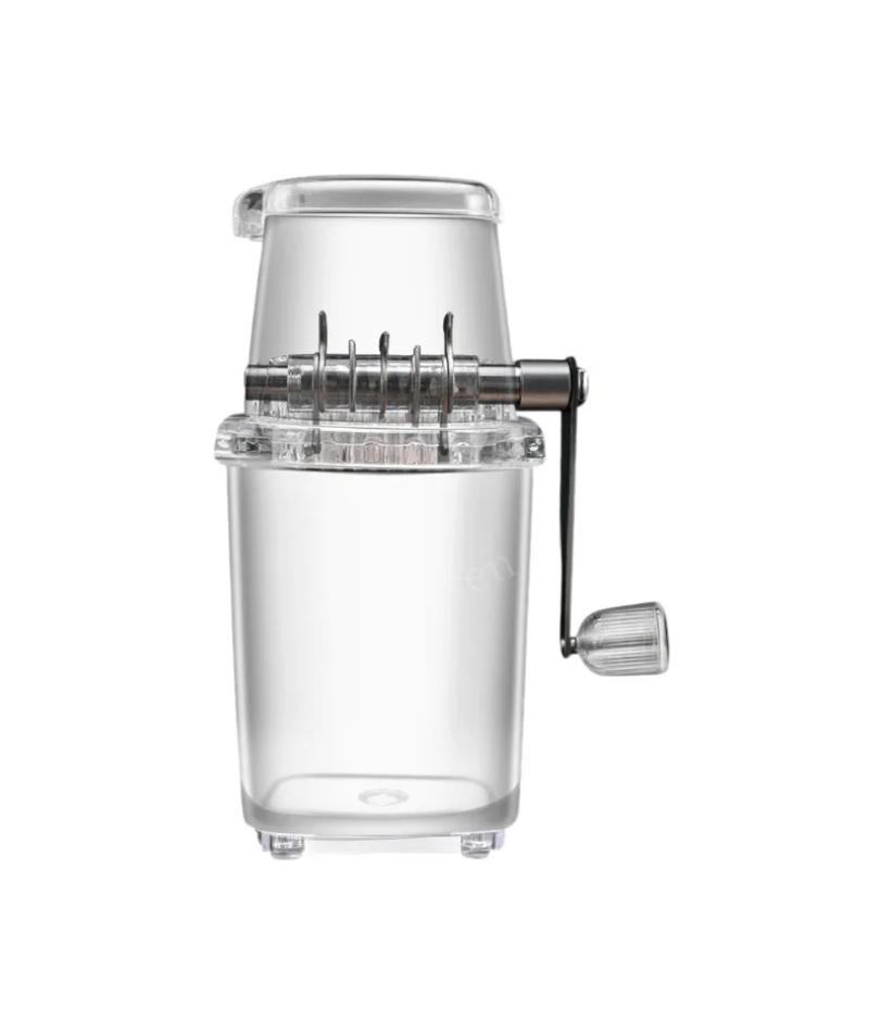 

Багатофункціональний для дому, кухні, бару, портативна ручна машина для крижаної стружки, прозорий блендер для льоду, інструменти, ручна дробарка для льоду білий