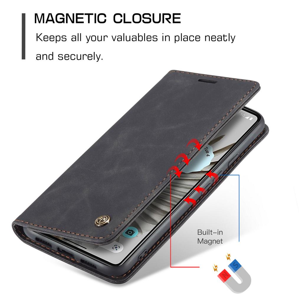 Adatto per custodia Google Pixel 7A, custodia in pelle per telefono Pixel 6 Pro, custodia protettiva a libro con scomparto per carte