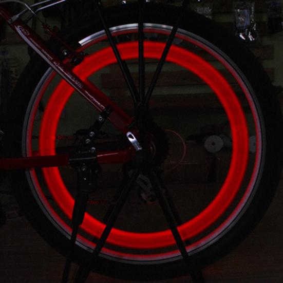 Spoke Light Hot Wheel Shape Simple Installation Three Flash Modes Unique Streamline-shaped Bike Wheel Lamp for MTB