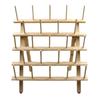Solid Wood Folding Sewing Thread Rack - Large Spool Holder, Wall-Mounted or Desktop, Available in 4 Styles