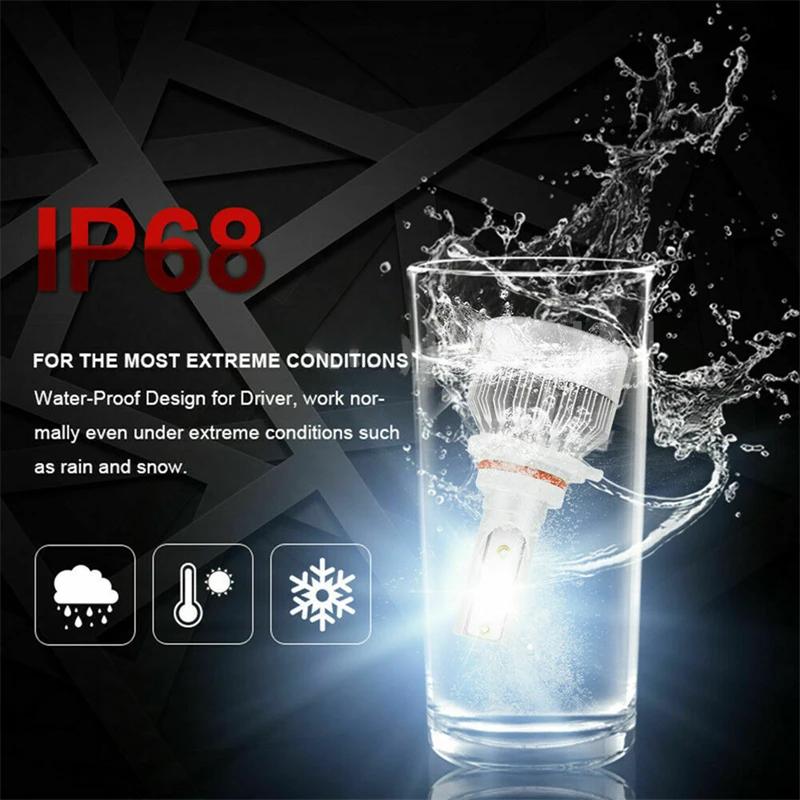 Żarówka LED H7 do reflektora samochodowego Mini H4 H1 H8 H9 H11 9005 9006 9012 HB3 HB4 HIR2 Automatyczna lampa przeciwmgielna 3570 CSP Plug And Play 12V