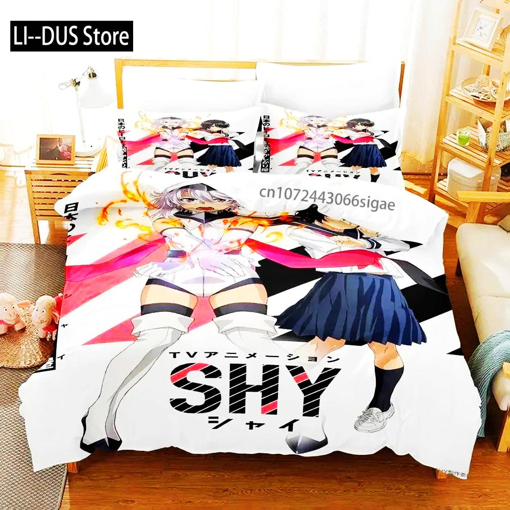 Comforter Girls Anime Shy Bedding Set Bed Set Comforter King Queen Size Boys Adult Bedding Set