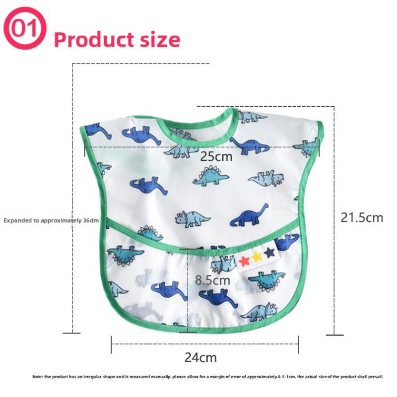 Waterproof Soft Bib for Babies & Toddlers, Long Sleeve Smock, Anti-fouling, Easy To Clean, Comfortable, Suitable for Eating