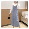 Navava Women Pocket Button Denim Overall Dress No311