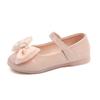 New Autumn Metal Bow Lady Style Elegant Toddler Shoes Fashion Casual Flats Baby Footwear