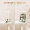 Acrylic Transparent Piggy Banks for Adults Clear Money Box Saving Bank Break To Open Cash Can Jar Coin Storage Organizer Case