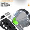 LED Strong Light Five Headed Outdoor Waterproof Fishing Light USB Rechargeable Ultra Bright Head Mounted Flashlight