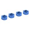 4PCS Wheel Hex Hub Adapter Aluminum Alloy Wheel Hex Coupler for   LaTrax Teton 1Celsius18 RC Truck