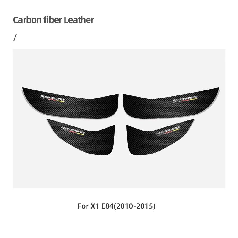 For BMW E90 F10 F30 F20 F34 F07 X3 F25 X5 F15 E70 X1 E84 Carbon Fiber PVC 4pcs Car Door Anti-Kick Pad Stickers Protector Films