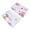 Plastic Serving Tray Rectangular 15.4x10.6in Reusable Food Platter for Snack Fruit Cookies Desserts 