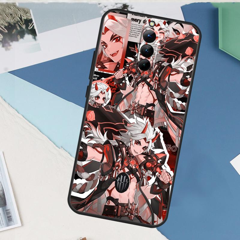 Genshin Impact Arataki Itto For Nubia Red Magic 10 Pro Plus 6 7 6S 7S Pro 5G 6R Case For RedMagic 8S 9S 9 8 Pro Plus