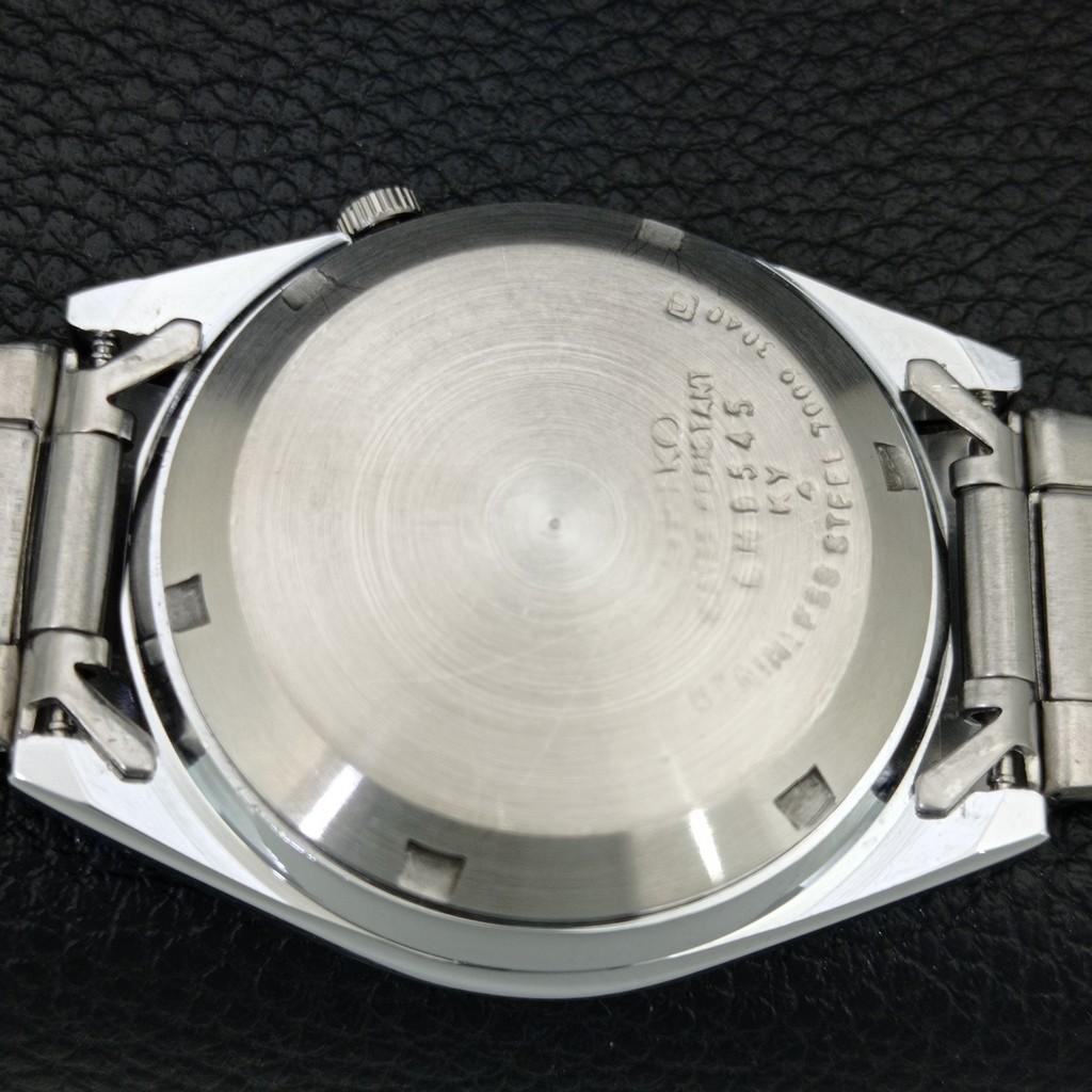 REFURBISHED SEIKO 5 AUTOMATIC VINTAGE JAPAN MENS YELLOW DIAL WATCH a446128-1