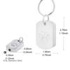 Pet Cremation Jewelry for Ashes Pet Urns Keychain with Paws Print for Dog Cats Ashes Animal Lover Keepsakes Gift
