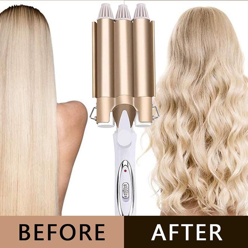 Professional Hair Tools Curling Triple Barrel Hair Styler Hair Curlers Electric Curling Hair Waver Styling Tool