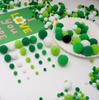 20-200 Stück Bunte Pompon-Plüschbälle Gemischte Farbe Kreatives Kinder-Handarbeitsmaterial Glitzer-Schaumstoffball DIY Bastelbedarf
