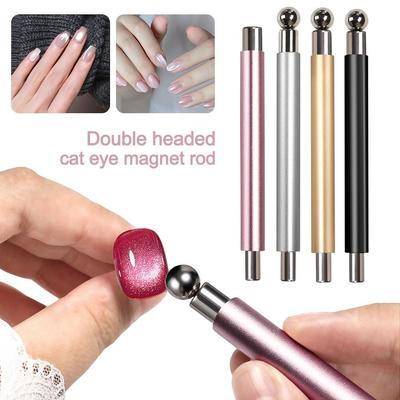 Magnetic Suction Nail Magnetic Stick Convenient Double Headed Cat Eye Nail Glue Magnetic Iron Rod Multifunctional Magnet Stone