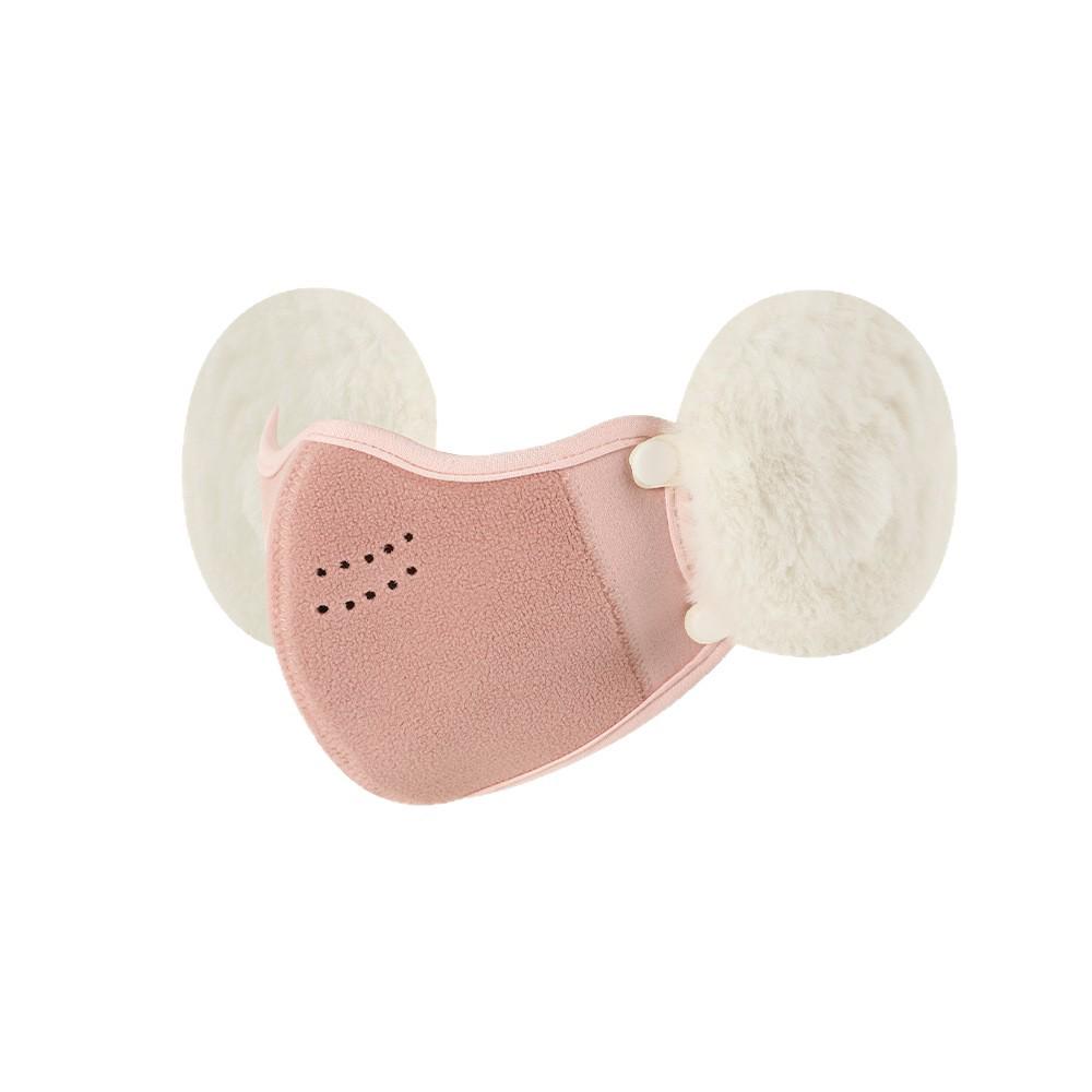 2025 A/W Plus Velvet Warm Mask with Cute Cloud Ear Protection, Detachable, for Women & Men - Ideal for Cycling & Cold Weather